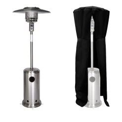 Estufa De Gas Oslo Para Exterior - Acero Inox + Funda