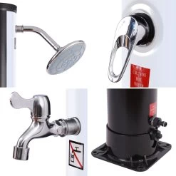 Ducha Solar Fidgi Negra Y Plata 35l -Intemperie Jardinería Tienda 0660ddea94e71871