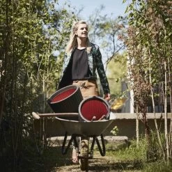 Capi Macetero Urban Tube 54x52 Cm Negro KBLT935 -Intemperie Jardinería Tienda 07d2802dcec337d9