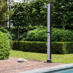 Ducha Solar Fidgi Negra Y Plata 35l -Intemperie Jardinería Tienda 0e22e87f67d31ccc