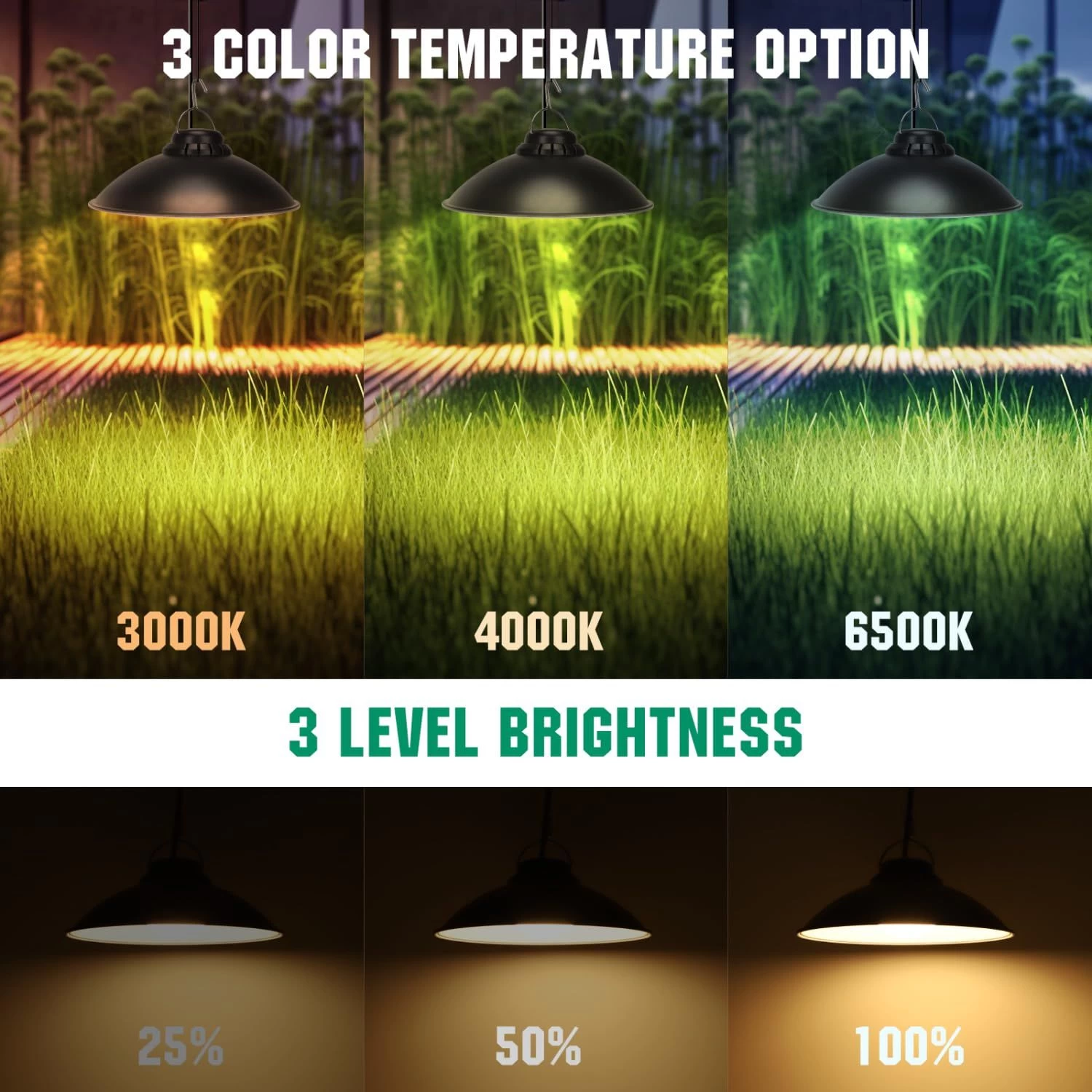 Aigostar Luz Solar Exterior Con Mando A Distancia, 50w 500lm Ip65 6 Aigostar Luz Solar Exterior Con Mando A Distancia, 50w 500lm Ip65 - Imagen 4