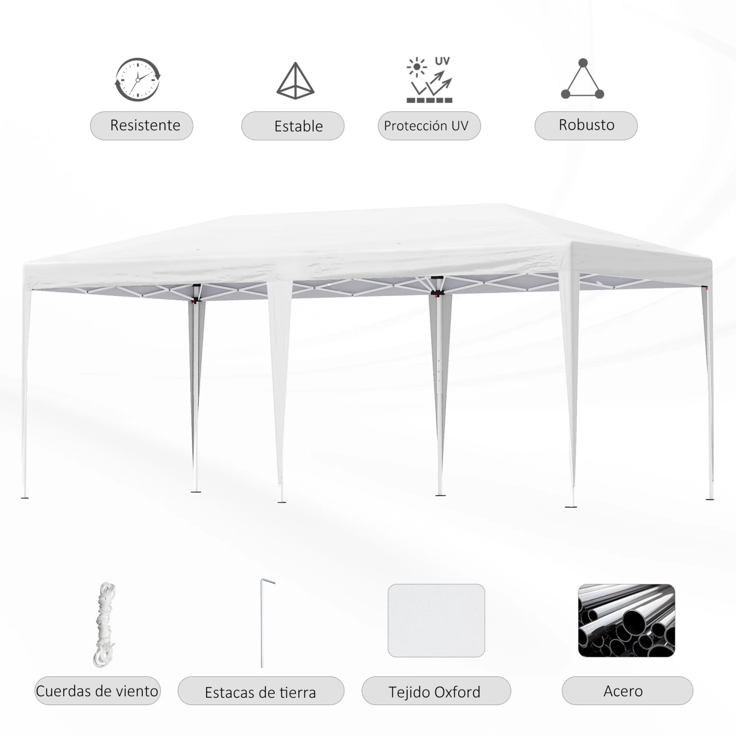 Cenador Plegable Outsunny 84C-118V01 6 Cenador Plegable Outsunny 84C-118V01 - Imagen 4