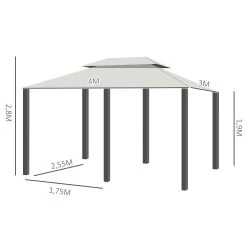Carpa De Jardín Outsunny 84C-213CW 10 Carpa De Jardín Outsunny 84C-213CW -Intemperie Jardinería Tienda 2326ad2ddf2427f1
