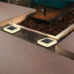 Baliza Suelo Solar LED 1,5W Negro IP68 -Intemperie Jardinería Tienda 2a486f8b14813d9e