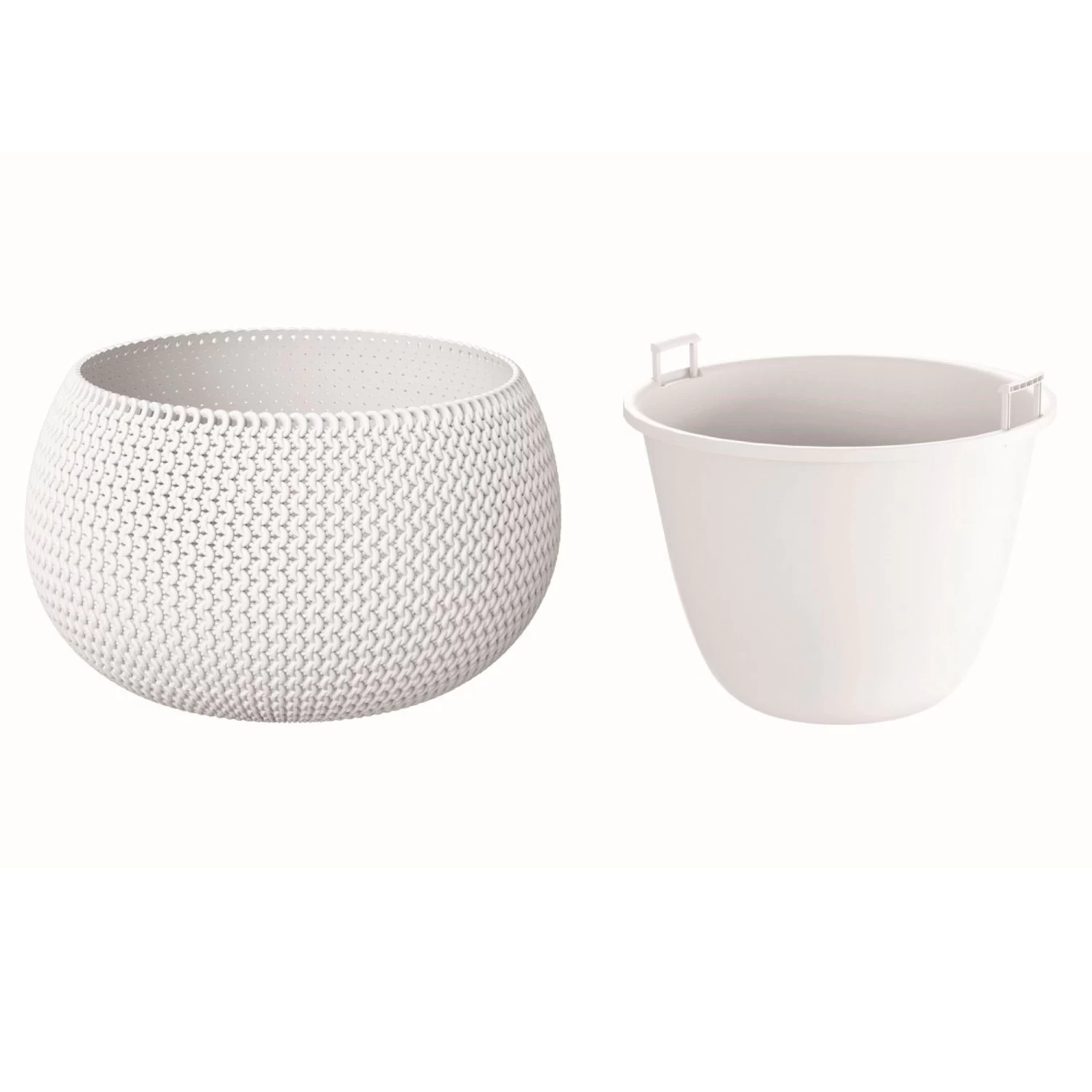 Prosperplast Maceta Redonda Con Deposito Splofy Bowl Plastico Blanco 37x37x21 Cm 3 Prosperplast Maceta Redonda Con Deposito Splofy Bowl Plastico Blanco 37x37x21 Cm