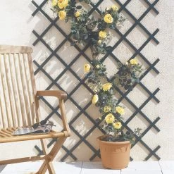 Celosía Extensible Rombos Trelliflex De PVC Verde Nortene 144 X 21 Cm