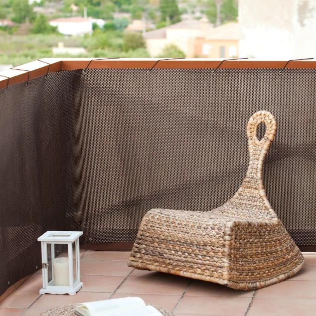 Malla De Ocultación Para Balcón 1 X 3 M Gris 5 Malla De Ocultación Para Balcón 1 X 3 M Gris - Imagen 3