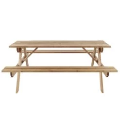 Mesa De Picnic Madera Agad 170x220x43 Cm 13 Mesa De Picnic Madera Agad 170x220x43 Cm -Intemperie Jardinería Tienda 3663602936299 24c BI