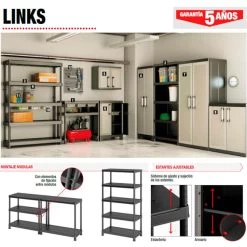 Armario XL Links 182x89x54 Cm 17 Armario XL Links 182x89x54 Cm -Intemperie Jardinería Tienda 3663602991618 28c BI