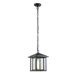 Lámpara Colgante De Exterior Avenida Retro Con Pantalla Transprente 1xE27 IP23 Wonderlamp