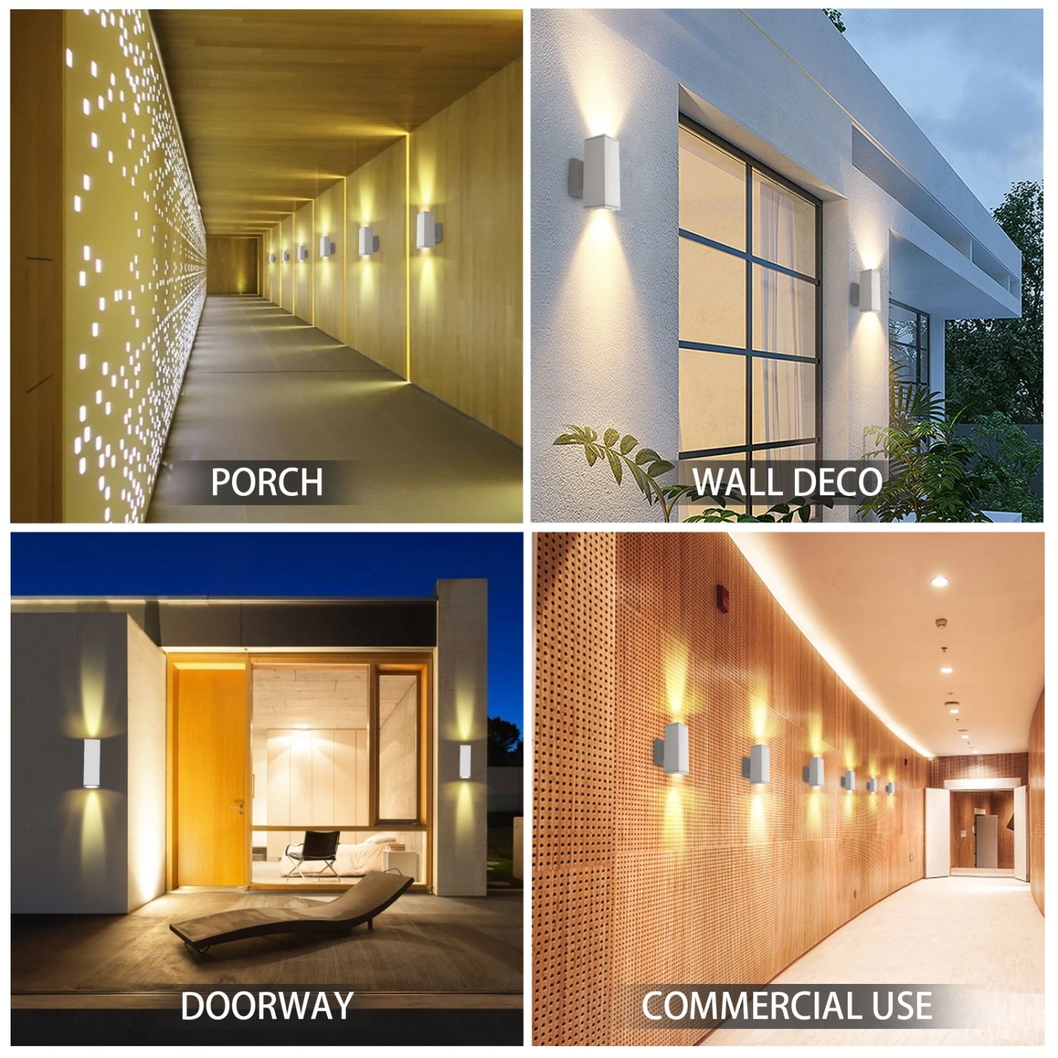 Aigostar Aplique Pared Exterior, GU10 Antracita Aluminio, IP65, Blanco 8 Aigostar Aplique Pared Exterior, GU10 Antracita Aluminio, IP65, Blanco - Imagen 6