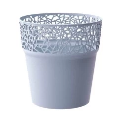 WellHome Pack 3 Macetas Plástico Tree Gris Hielo - 17,5x17,5x17,9 Cm -Intemperie Jardinería Tienda 4165c02d1a64277b