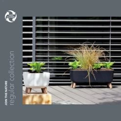 Prosperplast Macetero Antracita GRACIA 28,5 X28,5 X17,7 Cm 6,8 L -Intemperie Jardinería Tienda 4908647f83fc27fc