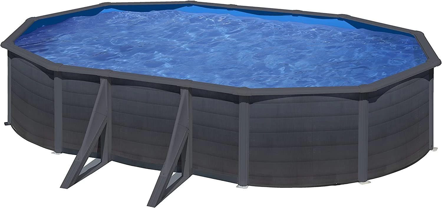 PISCINA GRE OVALADA KEA KIT500GF DESMONTABLE IMITACION GRAFITO GRE 4 PISCINA GRE OVALADA KEA KIT500GF DESMONTABLE IMITACION GRAFITO GRE - Imagen 2