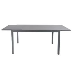 Mesa De Jardín Extensible Gris Moorea 75x90x140/200 Cm -Intemperie Jardinería Tienda 5059340124902 22c bi