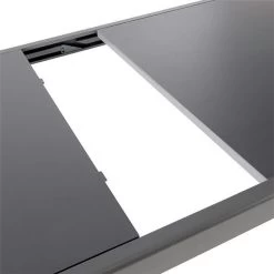 Mesa De Jardín Extensible Gris Moorea 75x90x140/200 Cm -Intemperie Jardinería Tienda 5059340124902 23c bi