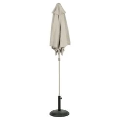 Parasol De Pie Carambole ø 2,6x2,23 M Beige -Intemperie Jardinería Tienda 5059340125794 22c BI