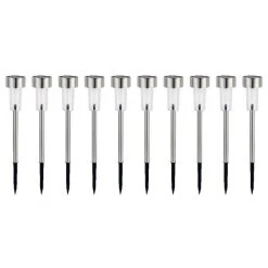 Pack 10 Baliza Solar Inoxidable Langley