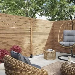 Panel Ocultación Madera Skimia V1 Marrón 180x60 Cm 17 Panel Ocultación Madera Skimia V1 Marrón 180x60 Cm -Intemperie Jardinería Tienda 5059340668895 26c BI