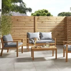 Panel Ocultación Madera Skimia V2 Marrón 180x60 Cm 11 Panel Ocultación Madera Skimia V2 Marrón 180x60 Cm -Intemperie Jardinería Tienda 5059340668918 21c BI