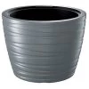 Prosperplast Maceta Baja Con Deposito 22L Maze Plastico Gris Grafito 37,5x37,5x27,9 Cm -Intemperie Jardinería Tienda 5a5ad1b6ccf202a8