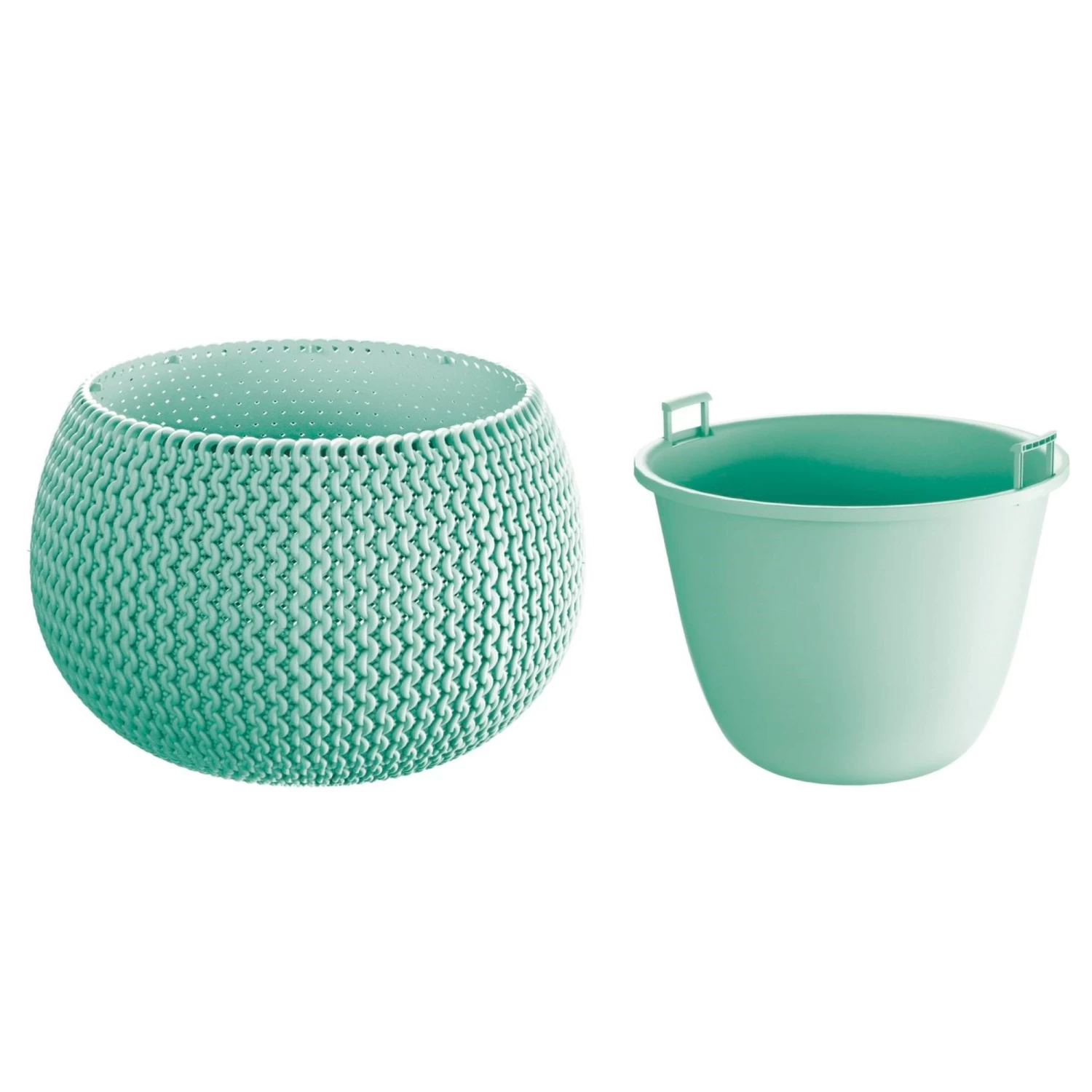Prosperplast Maceta Redonda Con Deposito Splofy Bowl Plastico Verde 3 Prosperplast Maceta Redonda Con Deposito Splofy Bowl Plastico Verde