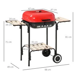 Barbacoa De Carbón Outsunny 846-043 10 Barbacoa De Carbón Outsunny 846-043 -Intemperie Jardinería Tienda 5cf672ef759b84d2