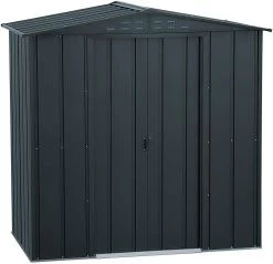 CASETA COBERTIZO METAL JARDIN TOP SHED 6X4 GRIS DURAMAX