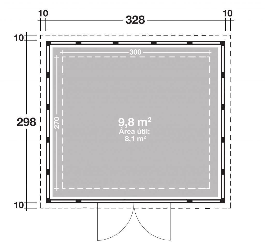 CASETA METALICA JARDIN NOVO HABITAT NH9 ANTRACITA 5 CASETA METALICA JARDIN NOVO HABITAT NH9 ANTRACITA - Imagen 3