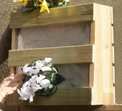 Huerto Urbano Vertical 40x25x50 Cm Con Tres Compartimentos.