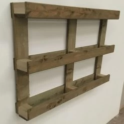 Huerto Urbano Vertical Estilo Palet De Madera Tratada 80x80x15 Cm