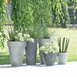 Prosperplast Maceta CUBE BETON EFFECT 29L., 400x400x354, Color Crema -Intemperie Jardinería Tienda 63853c405495a4.30818427