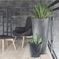 Prosperplast Maceta TUBUS BETON EFFECT 12L., 300x300x280, Color Terracota -Intemperie Jardinería Tienda 63853ca7b1e865.25394219