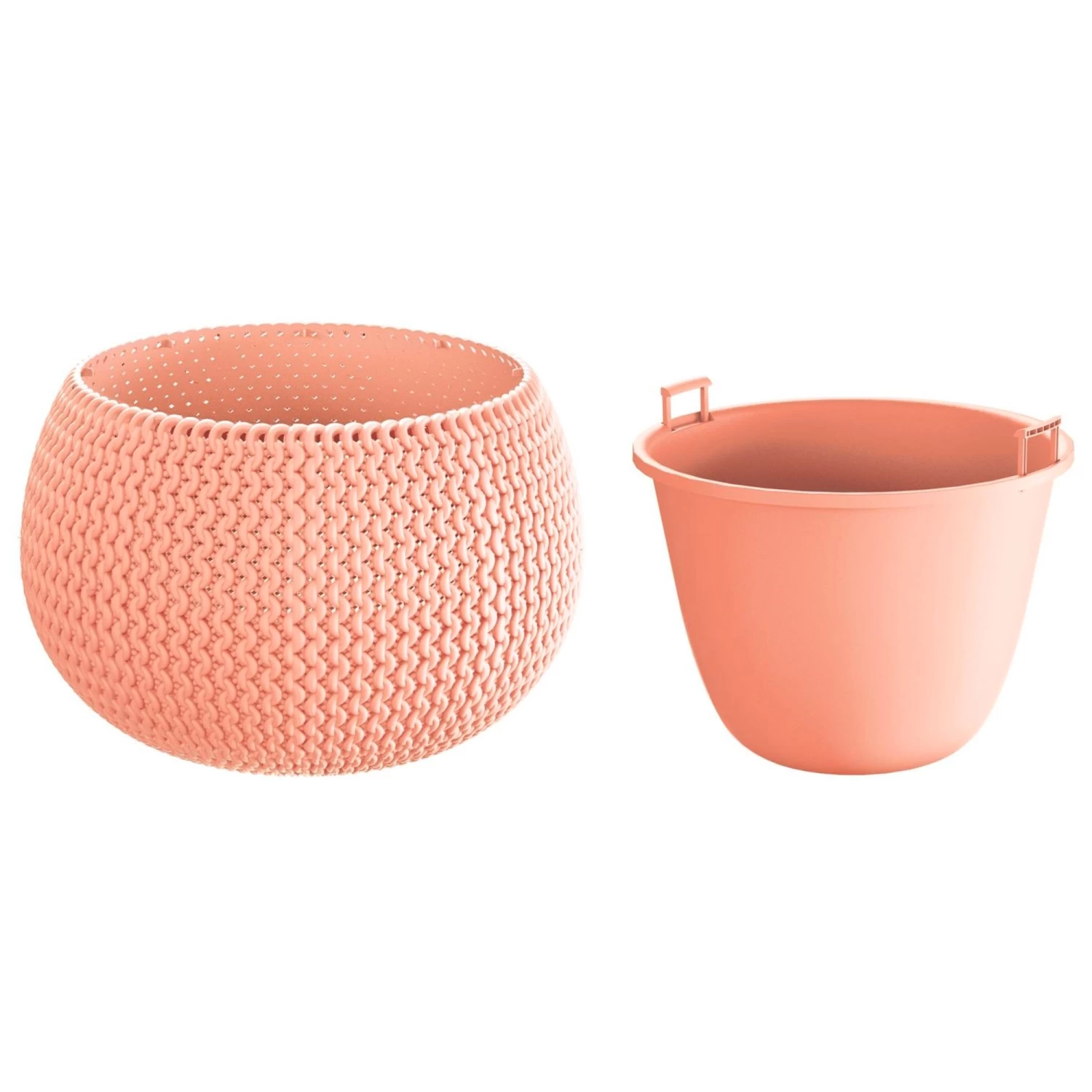 Prosperplast Maceta Redonda Con Deposito Splofy Bowl De Plastico Color Melocoton 37x37x21 Cm 3 Prosperplast Maceta Redonda Con Deposito Splofy Bowl De Plastico Color Melocoton 37x37x21 Cm