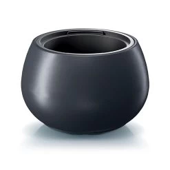 Prosperplast Maceta HEOS 18L., Con Depósito, 370x370x230, Color Antracita