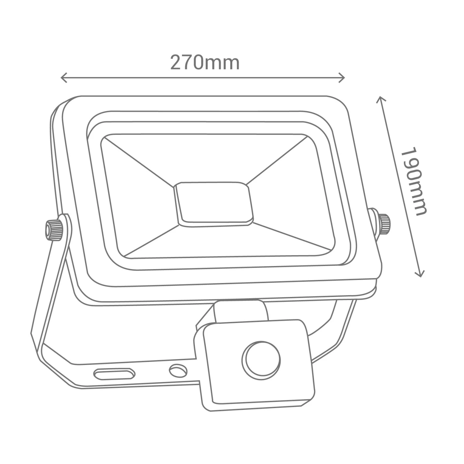 Pack 2X Focos Proyector LED 30W Con Detector De Movimiento PIR Negro IP44 6 Pack 2X Focos Proyector LED 30W Con Detector De Movimiento PIR Negro IP44 - Imagen 4