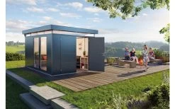 CASETA METALICA BIOHORT JARDIN CASANOVA 4X6 COLOR PLATA -Intemperie Jardinería Tienda 6385f7ef87fd59.59040294