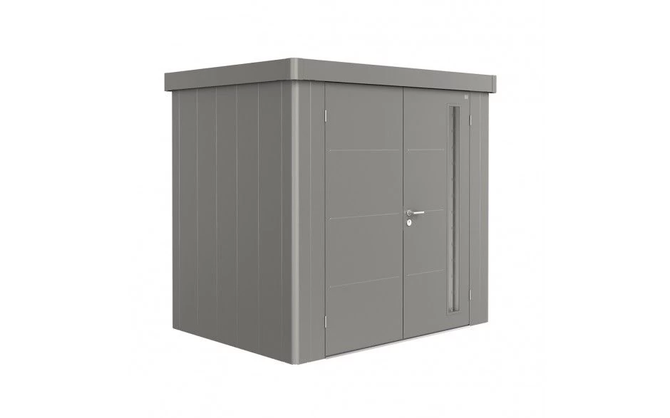 CASETA METALICA BIOHORT JARDIN NEO 3B DOBLE PUERTA COLOR GRIS OSCURO 4 CASETA METALICA BIOHORT JARDIN NEO 3B DOBLE PUERTA COLOR GRIS OSCURO - Imagen 2