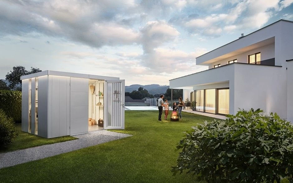 CASETA METALICA BIOHORT JARDIN NEO 3B DOBLE PUERTA COLOR GRIS OSCURO 6 CASETA METALICA BIOHORT JARDIN NEO 3B DOBLE PUERTA COLOR GRIS OSCURO - Imagen 4