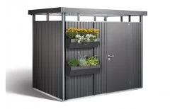 CASETA METALICA BIOHORT JARDIN HIGHLINE H4 DOBLE PUERTA COLOR GRIS OSCURO -Intemperie Jardinería Tienda 638967809b15e7.48722581