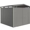 CASETA METALICA BIOHORT JARDIN PANORAMA P2 DOBLE PUERTA COLOR GRIS CUARZO -Intemperie Jardinería Tienda 63896bf1eace62.34275382
