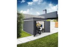 CASETA METALICA BIOHORT JARDIN CASANOVA 4X5 COLOR GRIS OSCURO