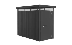 CASETA METALICA BIOHORT JARDIN HIGHLINE H2 COLOR GRIS OSCURO