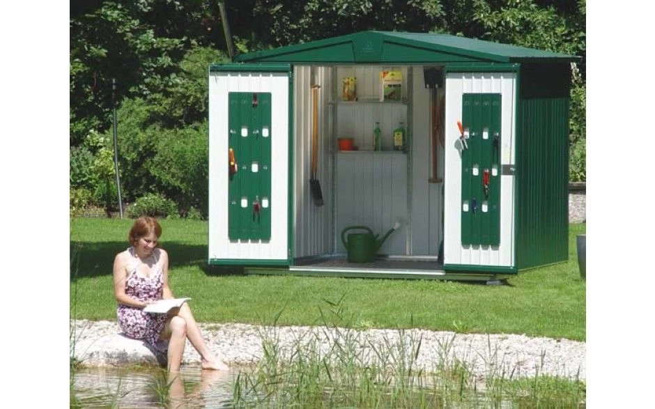 CASETA METALICA BIOHORT JARDIN EUROPA 1 COLOR PLATA 5 CASETA METALICA BIOHORT JARDIN EUROPA 1 COLOR PLATA - Imagen 3