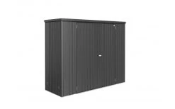 CASETA ARMARIO METALICO BIOHORT 230 COLOR PLATA -Intemperie Jardinería Tienda 63896e637af2e3.38817980