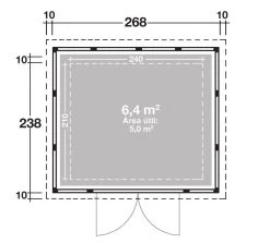 CASETA METALICA JARDIN NOVO HABITAT NH6 GRIS CLARO -Intemperie Jardinería Tienda 63a2ef16e3fe50.65613747