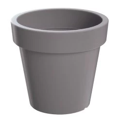 Prosperplast Maceta LEXO ROUND 212L 800x800x740 Gris Piedra