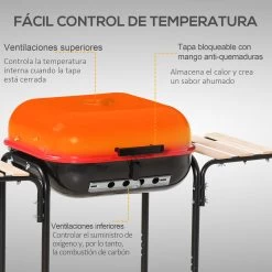 Barbacoa De Carbón Outsunny 846-043 11 Barbacoa De Carbón Outsunny 846-043 -Intemperie Jardinería Tienda 6870053567c71178