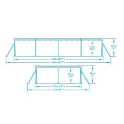Piscina Rectangular Steel Pro 400x211x81 Cm Bestway 7 Piscina Rectangular Steel Pro 400x211x81 Cm Bestway -Intemperie Jardinería Tienda 6942138949704 23c bi