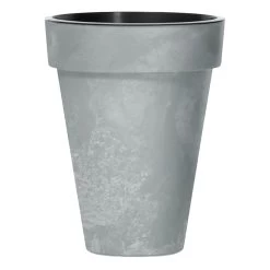Prosperplast Maceta CUBE SLIM BETON EFFECT 25LCon Depósito 355x355x440 Hormigón